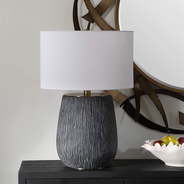 Image 3 Americana 29" Aged Black Table Lamp more views