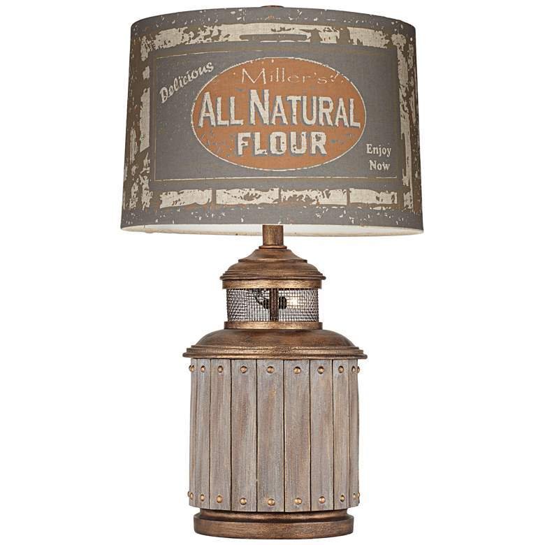 Image 1 Americana Flour Mill Table Lamp