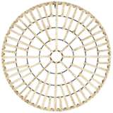 Ames Natural Corn Rope 24&quot; Wide Round Wall Art