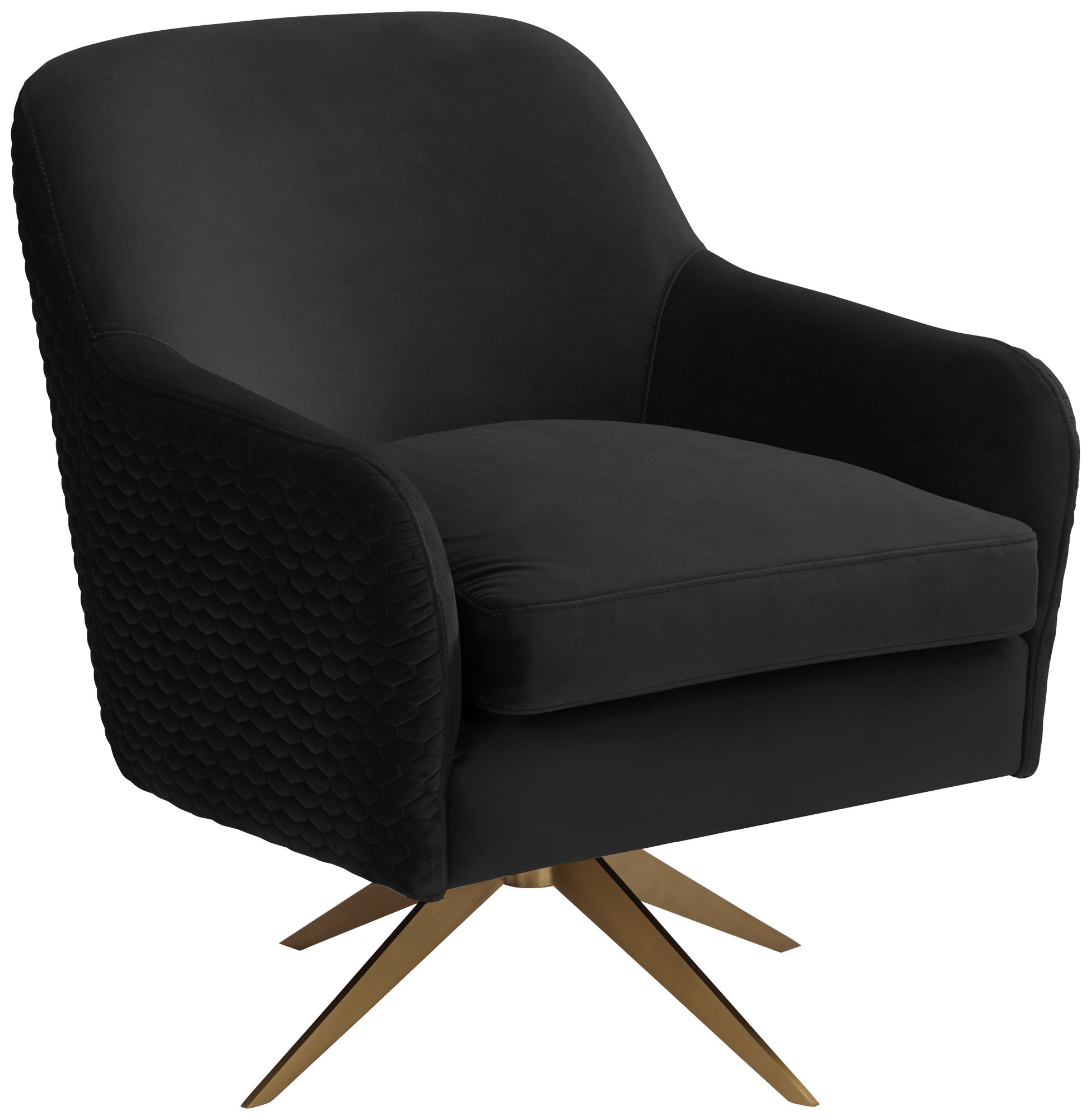 Small velvet swivel online chair