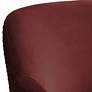 Ames Quilted Wine Velvet Swivel Chair
