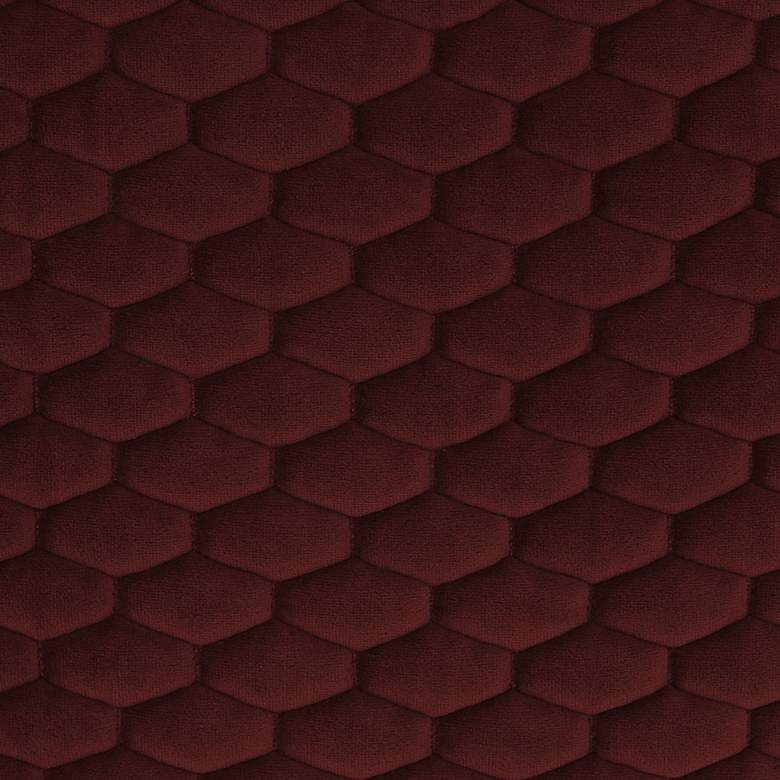 Image 6 Ames Quilted Wine Velvet Swivel Chair more views