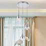 2_Amherst 12" Wide Chrome Teardrop LED Multi-Light Pendant