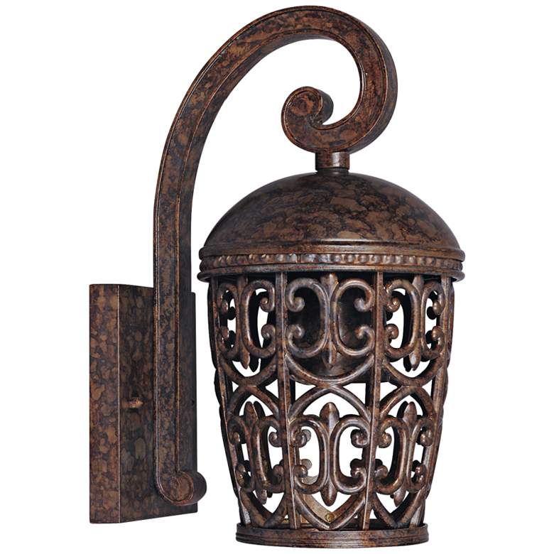 Image 1 Amherst 13 1/4" High Burnt Umber Dark Sky Outdoor Wall Light