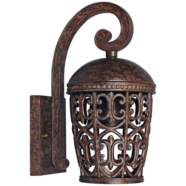 Image 1 Amherst 13 1/4 inch High Burnt Umber Dark Sky Outdoor Wall Light