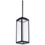 Amherst 15.5"H x 5.5"W 1-Light Outdoor Pendant in Black