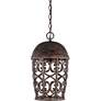 2_Amherst 17 1/2" High Burnt Umber Outdoor Hanging Dark Sky Light