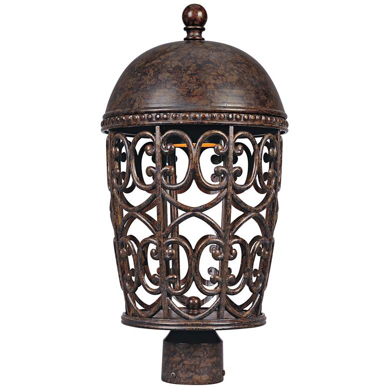 Image 1 Amherst 20 1/4 inch High Burnt Umber Outdoor Post Light