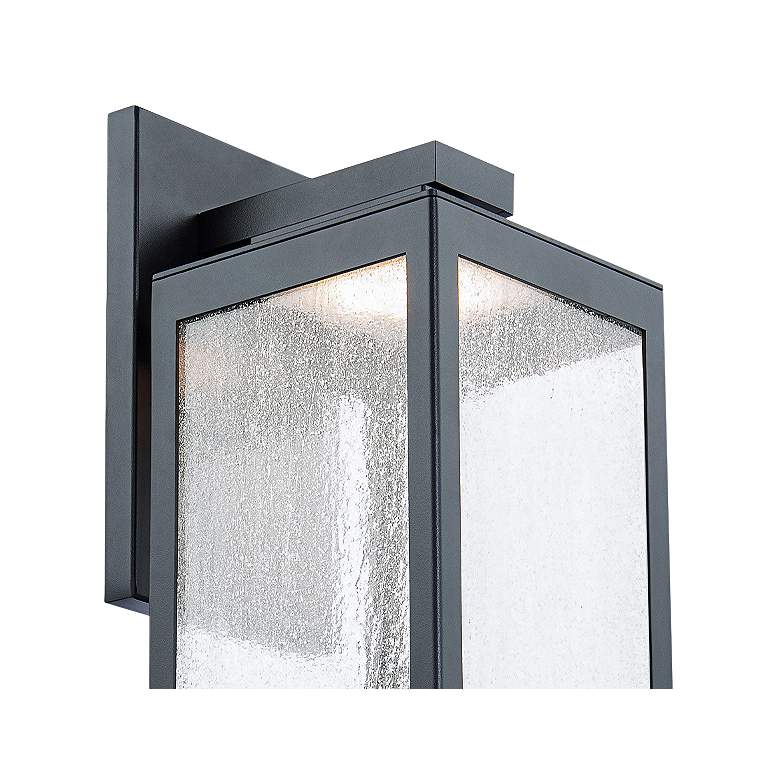 Image 2 Amherst 22 inchH x 6.5 inchW 1-Light Outdoor Wall Light in Black more views