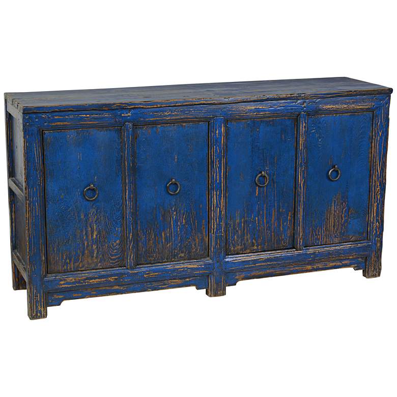Image 1 Amherst Antique Blue 4-Door Wood Buffet