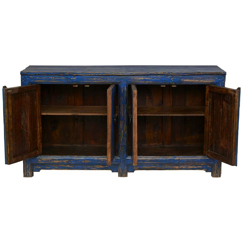 Image 2 Amherst Antique Blue 4-Door Wood Buffet more views