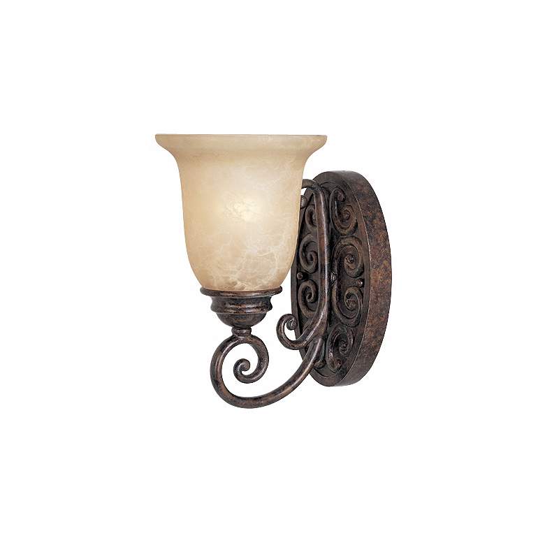 Image 1 Amherst Collection Burnt Umber 10 1/4 inch High Wall Sconce