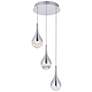 Amherst Collection Led 3-Lt Chandelier 12In X 9 Finish