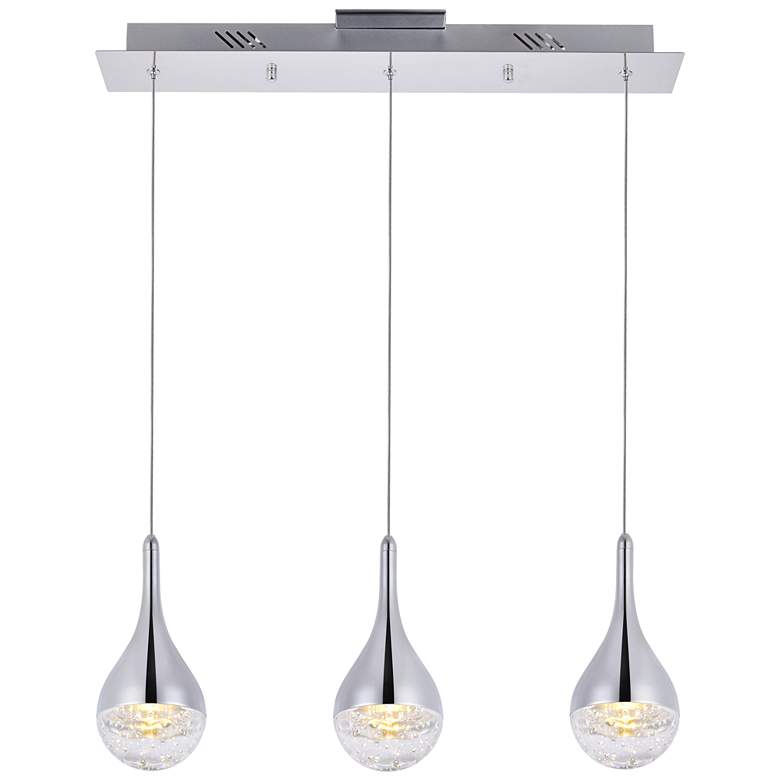 Image 1 Amherst Collection Led 3-Lt Chandelier 24In X 4In X 9 Finish