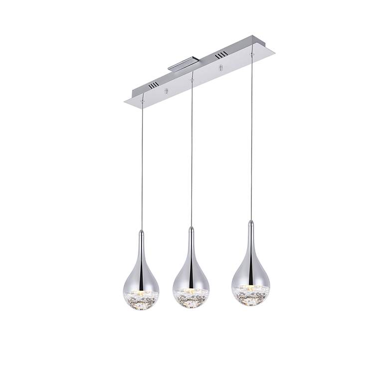 Image 4 Amherst Collection Led 3-Lt Chandelier 24In X 4In X 9 Finish more views