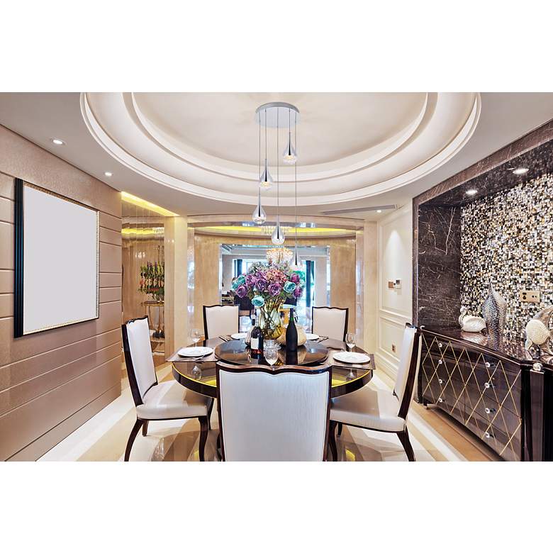 Image 2 Amherst Collection Led 5-Lt Chandelier 15In X 9 Finish more views