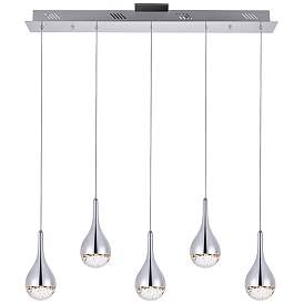 Image1 of Amherst Collection Led 5-Lt Chandelier 34In X 4In X 9 Finish