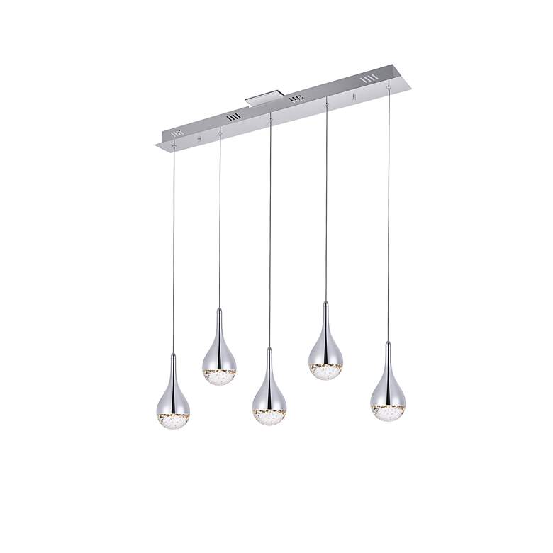 Image 3 Amherst Collection Led 5-Lt Chandelier 34In X 4In X 9 Finish more views