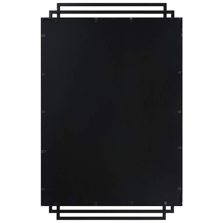 Image 5 Amherst Matte Black Metal 23 3/4 inch x 36 1/2 inch Wall Mirror more views