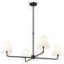 1_Ami 40" Wide 4-Light Chandelier in Matte Black