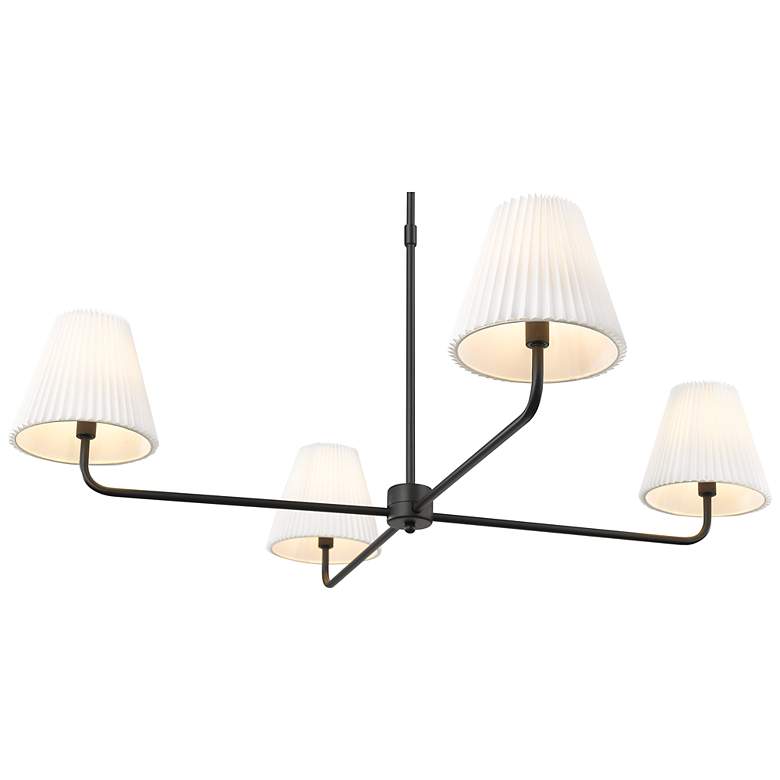 Image 3 Ami 40" Wide 4-Light Chandelier in Matte Black more views