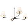 3_Ami 40" Wide 4-Light Chandelier in Matte Black more views