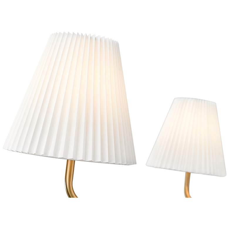 Image 4 Ami 40" Wide 4-Light Chandelier in Vintage Brass more views