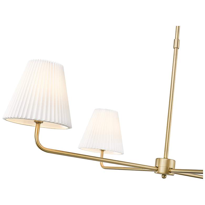 Image 5 Ami 40" Wide 4-Light Chandelier in Vintage Brass more views
