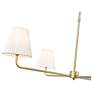5_Ami 40" Wide 4-Light Chandelier in Vintage Brass more views