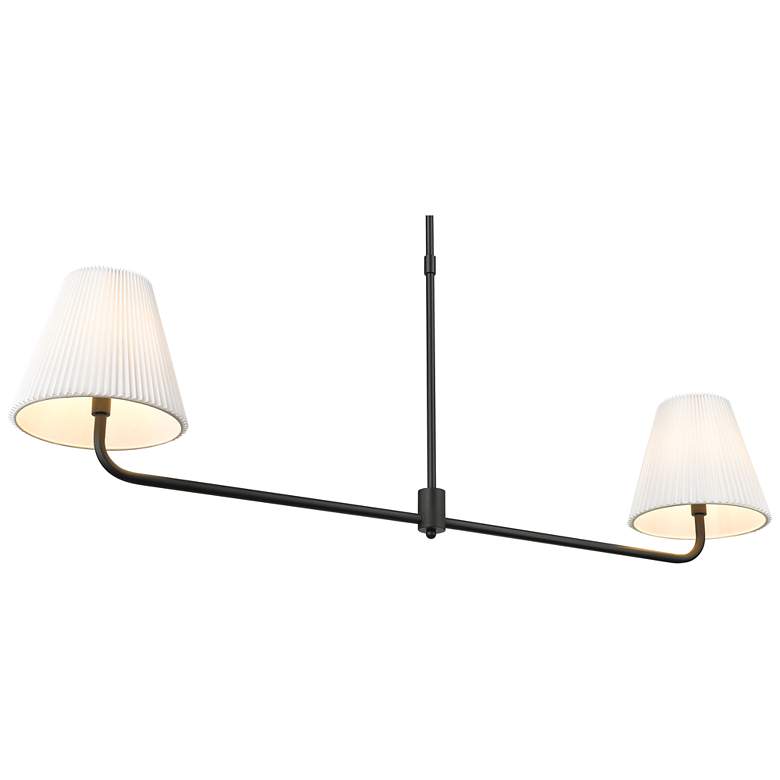 Image 1 Ami 48" Wide 2-Light Island in Matte Black