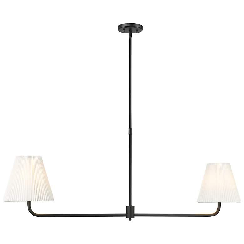Image 2 Ami 48" Wide 2-Light Island in Matte Black more views