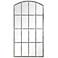 Amiel Ivory Gray 42 1/4" x 82" Arch Oversized wall Mirror