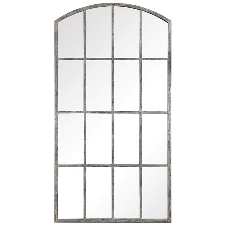 Amiel Ivory Gray 42 1/4 inch x 82 inch Arch Oversized wall Mirror more views