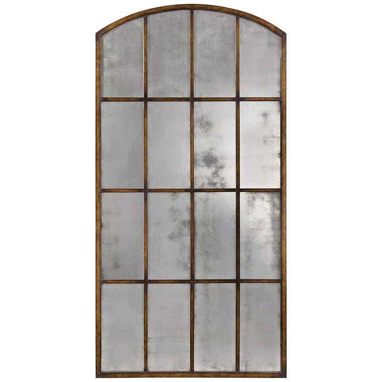 Image 1 Amiel Maple Wash 42 1/4 inch x 82 inch Arch Oversized Wall Mirror