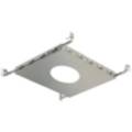 Amigo 12 3/4" Wide Silver Plate for 5 3/4" Round Recessed