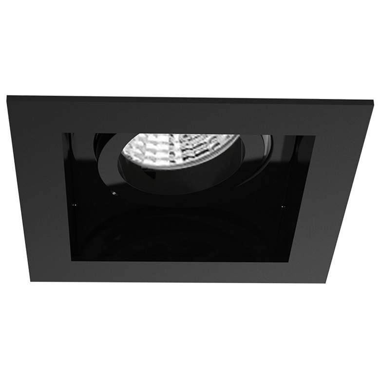 Image 1 Amigo 3 1/4 inch Black 15W LED Square Gimbal Recessed Trim