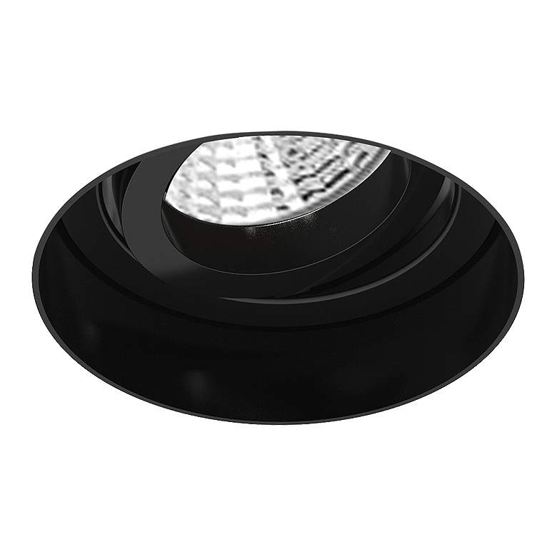 Image 1 Amigo 3 inch Black 15 Watt LED Round Trimless Gimbal Downlight
