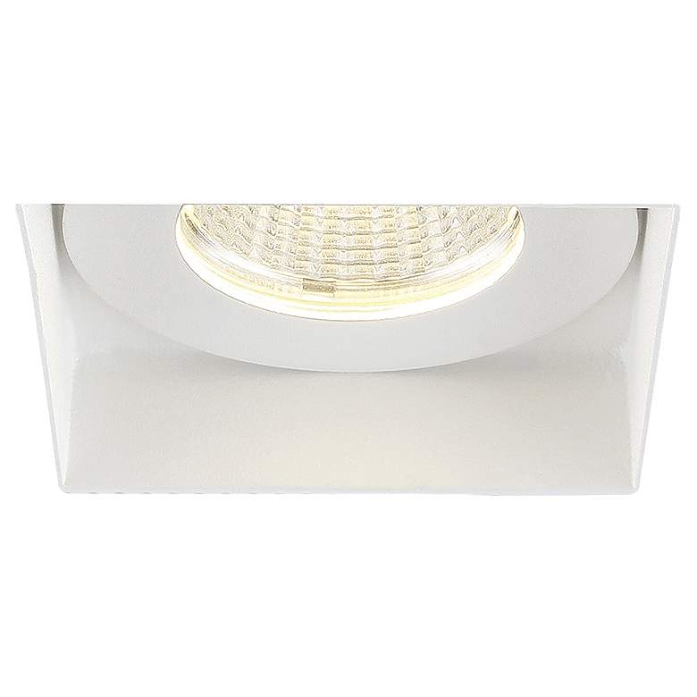 Image 1 Amigo 3" White 15W LED Square Trimless Recessed Downlight