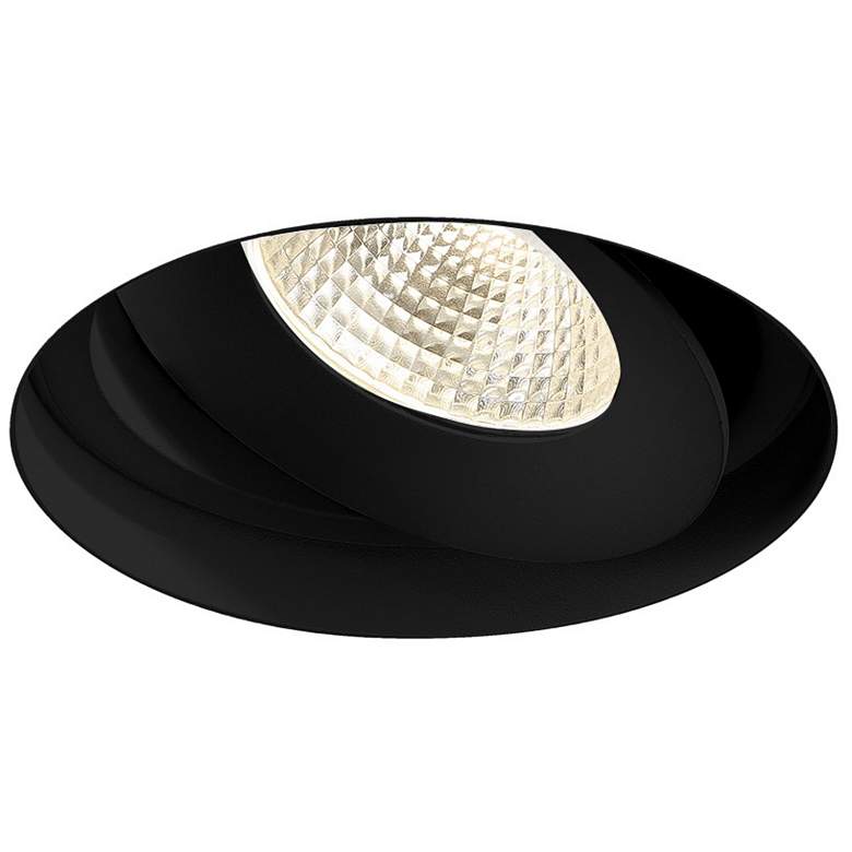 Image 1 Amigo 6 1/8 inch Black 26W LED Round Trimless Gimbal Downlight