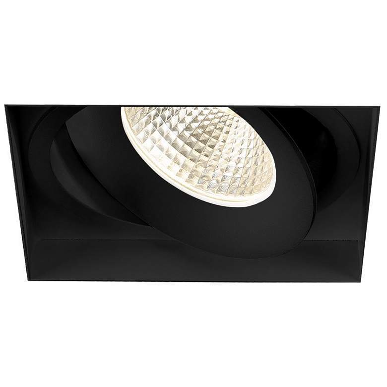 Image 1 Amigo 6 1/8 inch Black 26W LED Square Trimless Gimbal Downlight