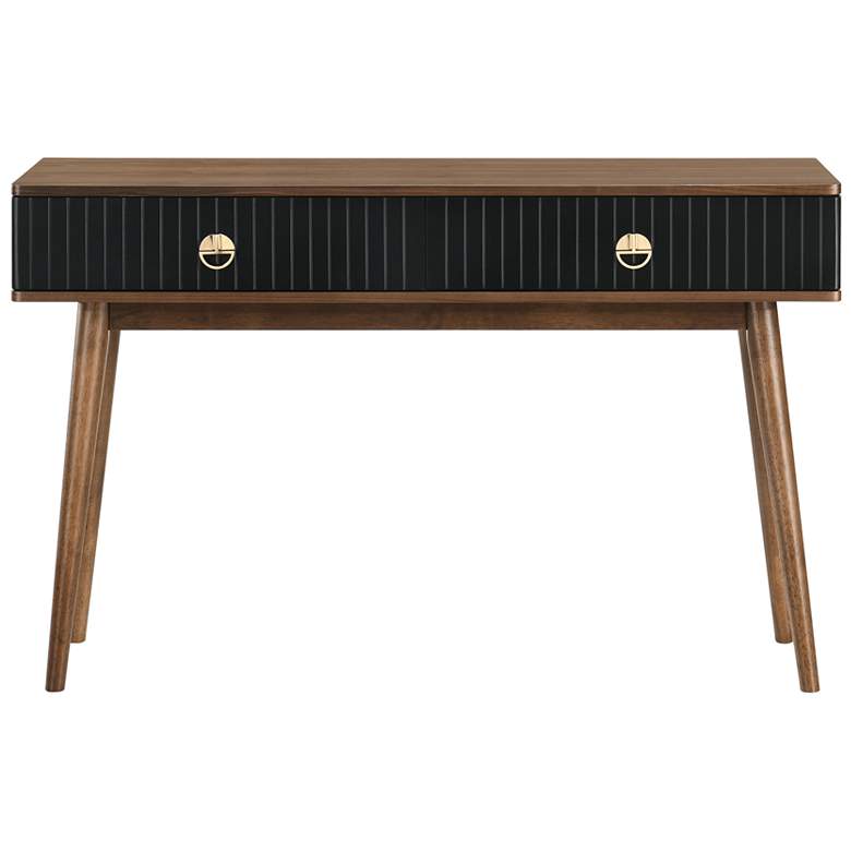 Image 1 Amigo Console Table in Walnut Wood and Black Veneer