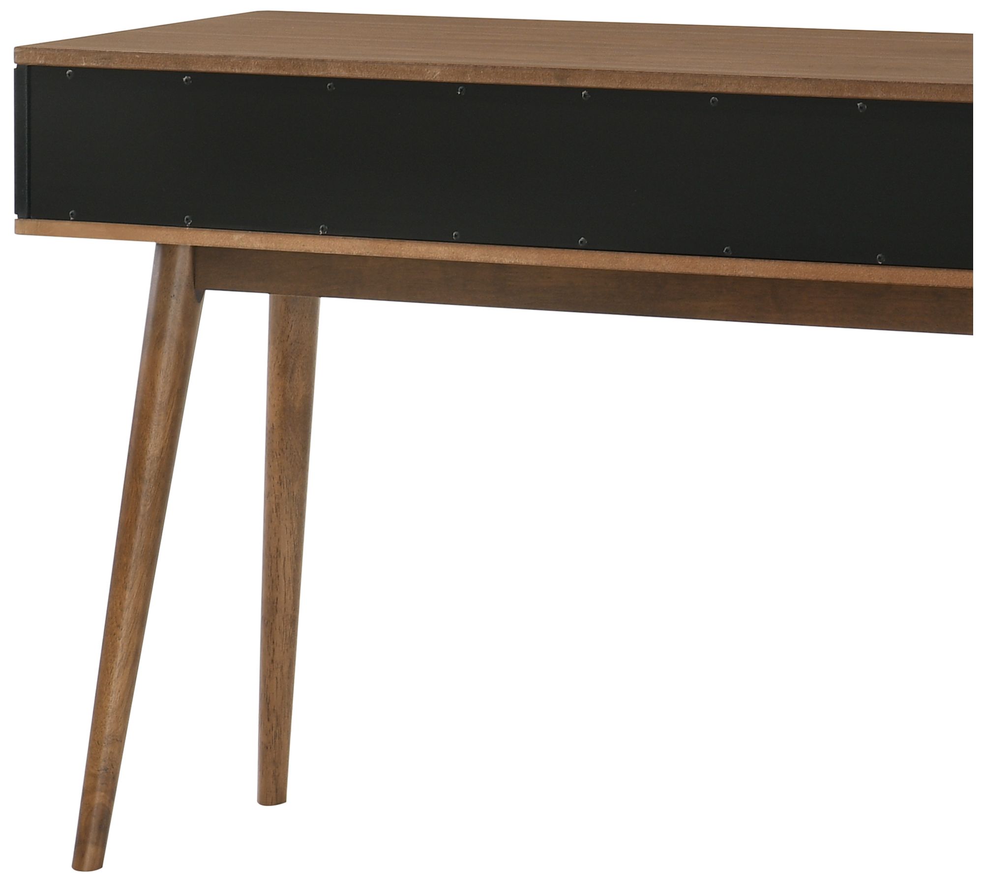 Image 7 Amigo Console Table in Walnut Wood and Black Veneer more views