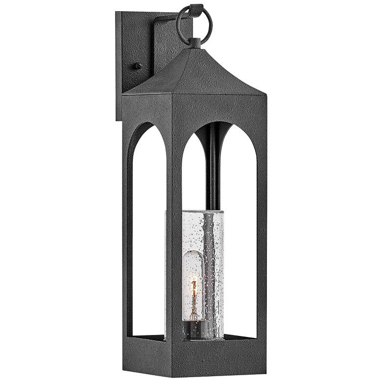 Image 1 Amina 23 3/4" High Distressed Zinc Outdoor Wall Light