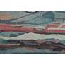 Amira AMI8634 5&#39;x8&#39; Blue and Red Watercolor Area Rug