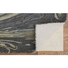 Image4 of Amira Transitional Abstract Hand Tufted Blue Area Rug 8631F more views