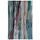 Amira AMI8634 5'x8' Blue and Red Watercolor Area Rug