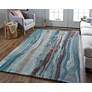 1_Amira Transitional Abstract Hand Tufted Blue Area Rug 8634F