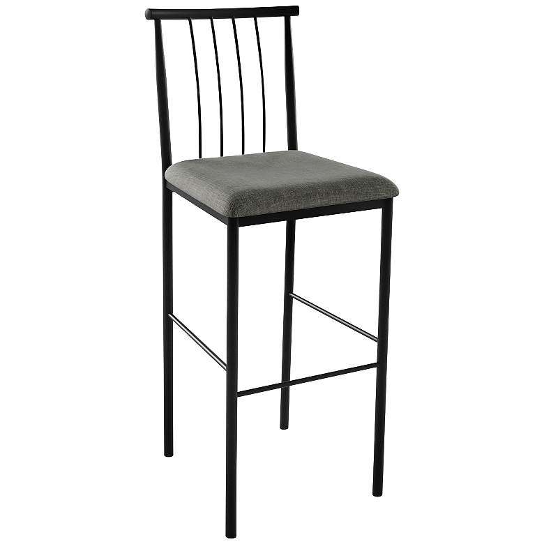 Image 1 Amisco Alan Ritzy 24 inch Black Coral Counter Stool
