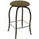 Amisco Ginny Soya 26" Antique Brass Gold Counter Stool