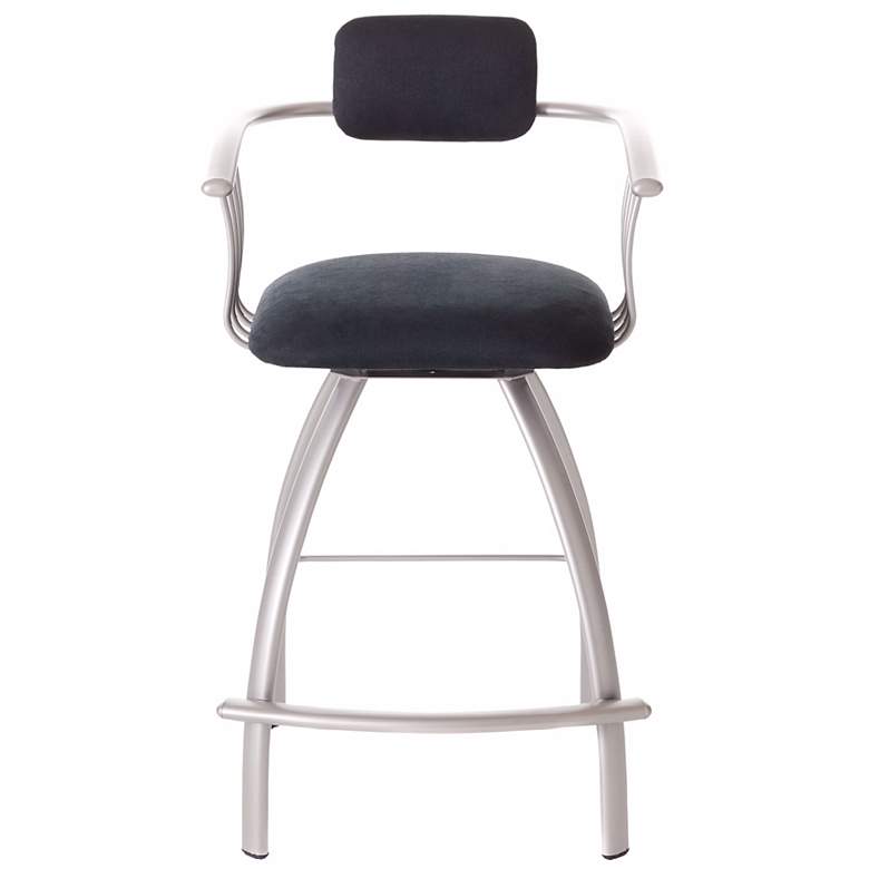 Image 1 Amisco Kris Onyx 24 inch High Counter Stool